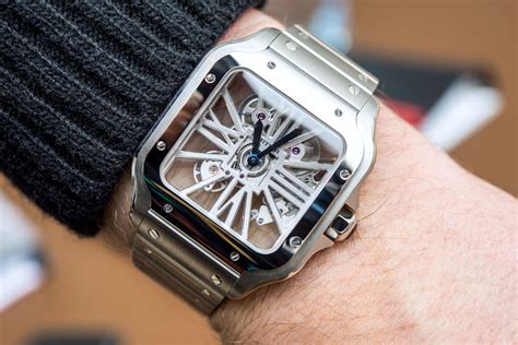 cartier santos skeleton watch